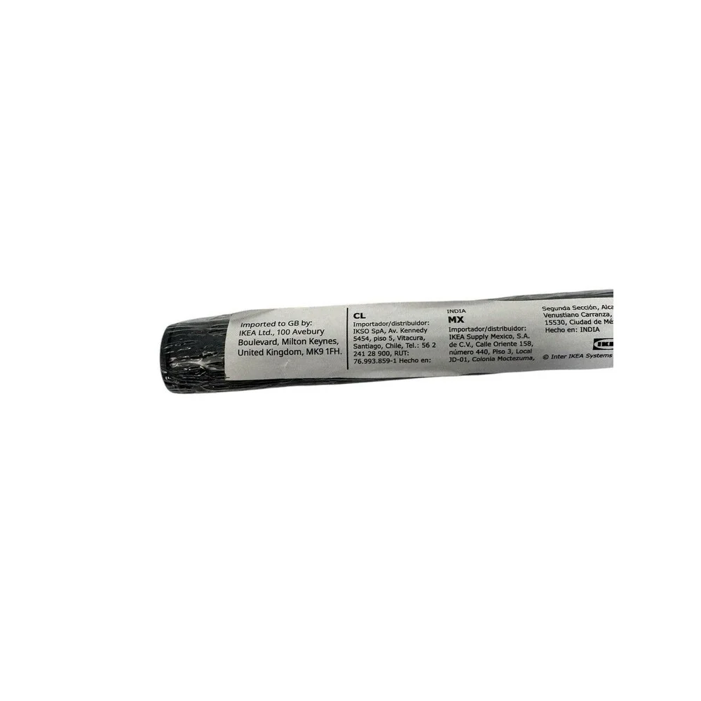 Brand New IKEA RACKA Black Curtain Rod 28-47